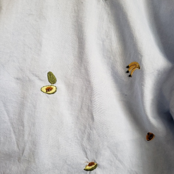 Zara Tops Zara Crop Embroidered Fruit Top Hp Poshmark